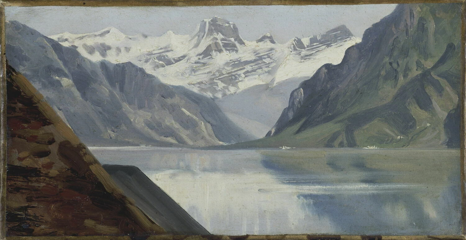 Lago e montagne - Louvre Collections